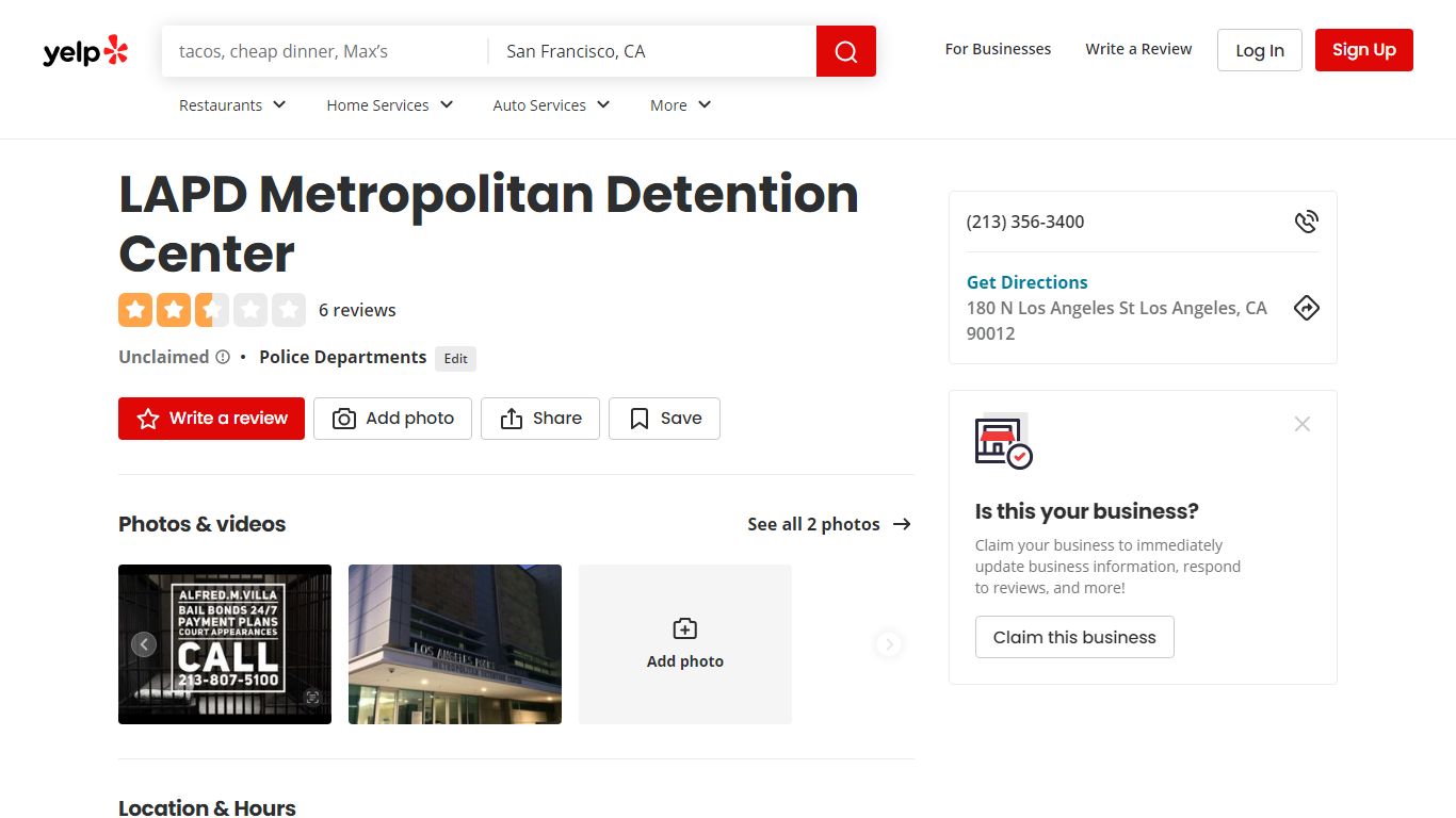 LAPD Metropolitan Detention Center - Los Angeles, CA - Yelp